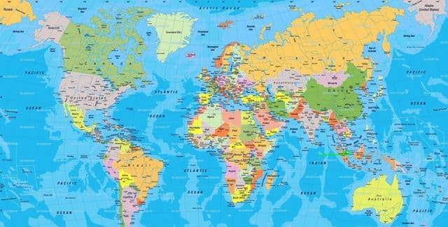 Singapore location on world map