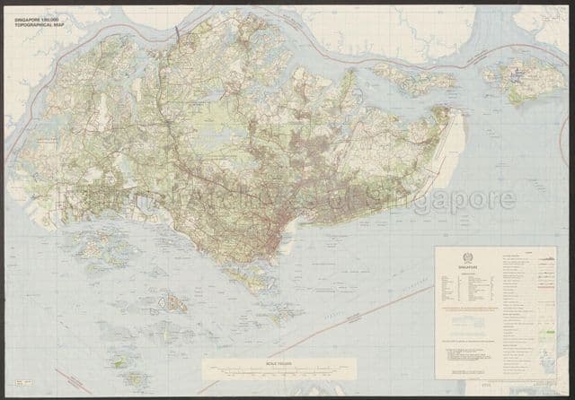 Singapore elevation map